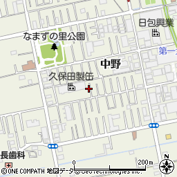 埼玉県吉川市中野161周辺の地図