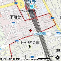 埼玉県さいたま市中央区下落合1082周辺の地図