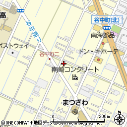 埼玉県越谷市谷中町2丁目65周辺の地図