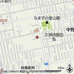 埼玉県吉川市中野147-2周辺の地図