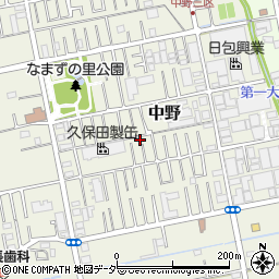 埼玉県吉川市中野159-1周辺の地図