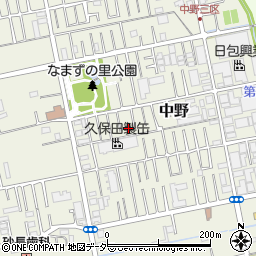 埼玉県吉川市中野156-7周辺の地図