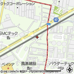 千葉県流山市駒木620-64周辺の地図