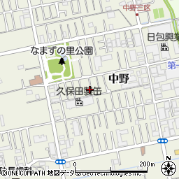 埼玉県吉川市中野156周辺の地図