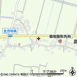 茨城県龍ケ崎市北方町724-2周辺の地図