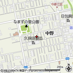 埼玉県吉川市中野156-6周辺の地図