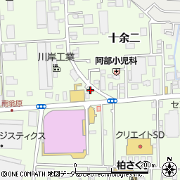 千葉県柏市十余二313-397周辺の地図