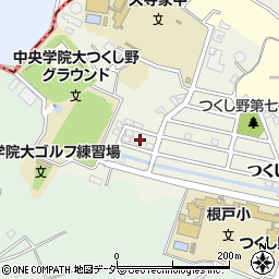 千葉県我孫子市つくし野5丁目18周辺の地図