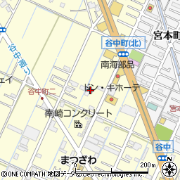 埼玉県越谷市谷中町2丁目222周辺の地図