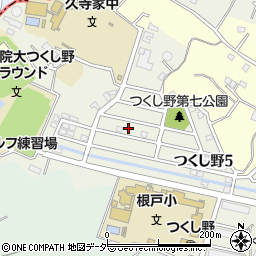 千葉県我孫子市つくし野5丁目10周辺の地図