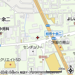 千葉県柏市十余二313-45周辺の地図