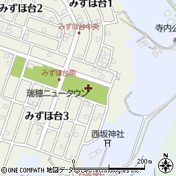 寺内公園周辺の地図