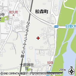 福井県越前市松森町周辺の地図