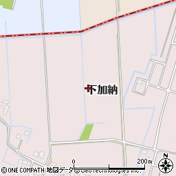 茨城県稲敷郡河内町和銅谷周辺の地図