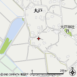 千葉県香取市大戸周辺の地図