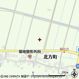 茨城県龍ケ崎市北方町周辺の地図