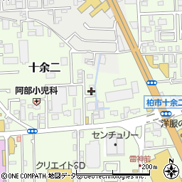 千葉県柏市十余二313-545周辺の地図