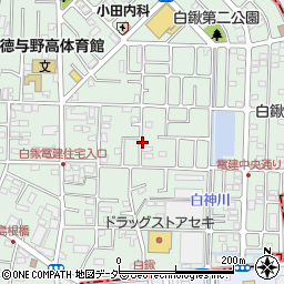 埼玉県さいたま市桜区白鍬周辺の地図