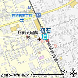 松屋初石店周辺の地図