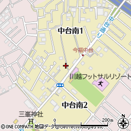 埼玉県川越市中台南周辺の地図