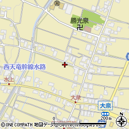 長野県南箕輪村（上伊那郡）大泉周辺の地図