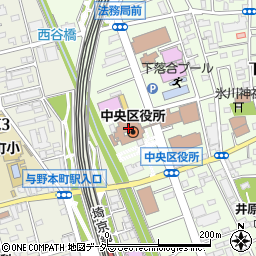 さいたま市役所中央区役所　くらし応援室周辺の地図