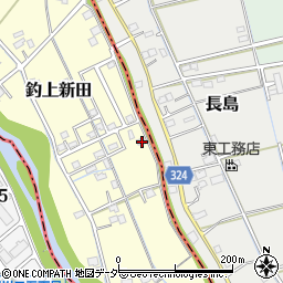 埼玉県さいたま市岩槻区釣上新田125-2周辺の地図