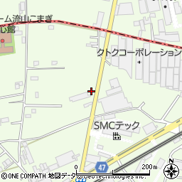 千葉県流山市駒木605周辺の地図