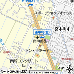 埼玉県越谷市谷中町2丁目217周辺の地図