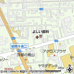 千葉県柏市十余二297-493周辺の地図