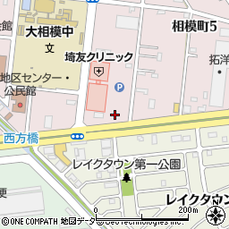 タイムズ埼友クリニック第２駐車場周辺の地図