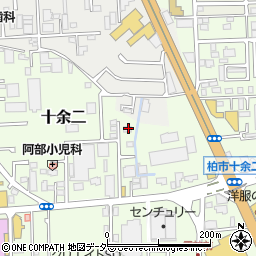 千葉県柏市十余二313-521周辺の地図