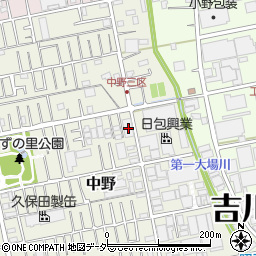 埼玉県吉川市中野309周辺の地図