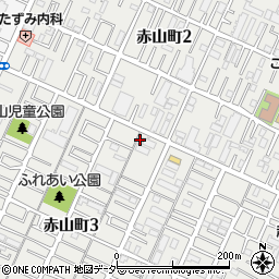 ヤクルト化粧品　越谷営業所周辺の地図
