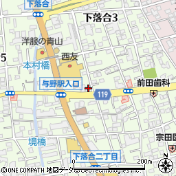 埼玉県さいたま市中央区下落合3丁目7-1周辺の地図