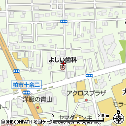 千葉県柏市十余二297-346周辺の地図