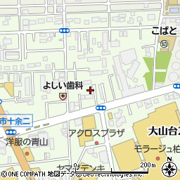 千葉県柏市十余二297-419周辺の地図