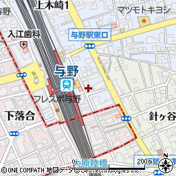 ニチイキッズ・与野駅前保育園周辺の地図