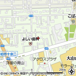 千葉県柏市十余二297-122周辺の地図
