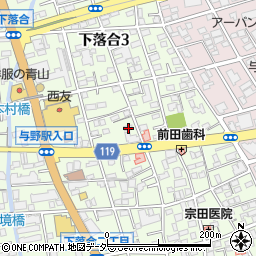 埼玉県さいたま市中央区下落合3丁目5-20周辺の地図