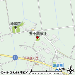 五十瀬神社周辺の地図