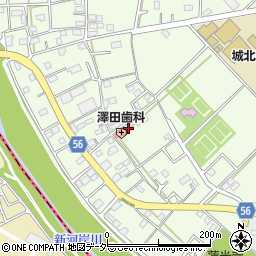 埼玉県川越市古市場413周辺の地図