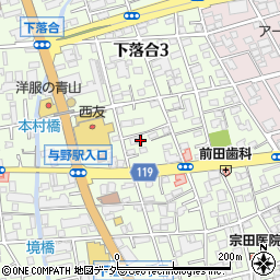 埼玉県さいたま市中央区下落合3丁目5-11周辺の地図