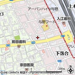 埼玉県さいたま市中央区下落合1041-3周辺の地図