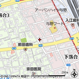 埼玉県さいたま市中央区下落合1042-7周辺の地図