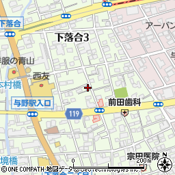 埼玉県さいたま市中央区下落合3丁目5-17周辺の地図