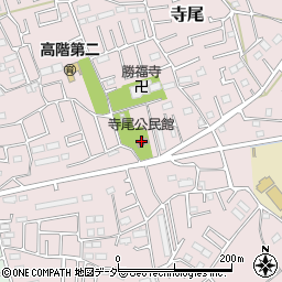 寺尾公民館周辺の地図