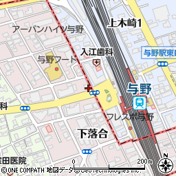 埼玉県さいたま市中央区下落合1032周辺の地図