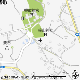 千葉県香取市香取244周辺の地図