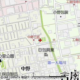 埼玉県吉川市中野280-4周辺の地図